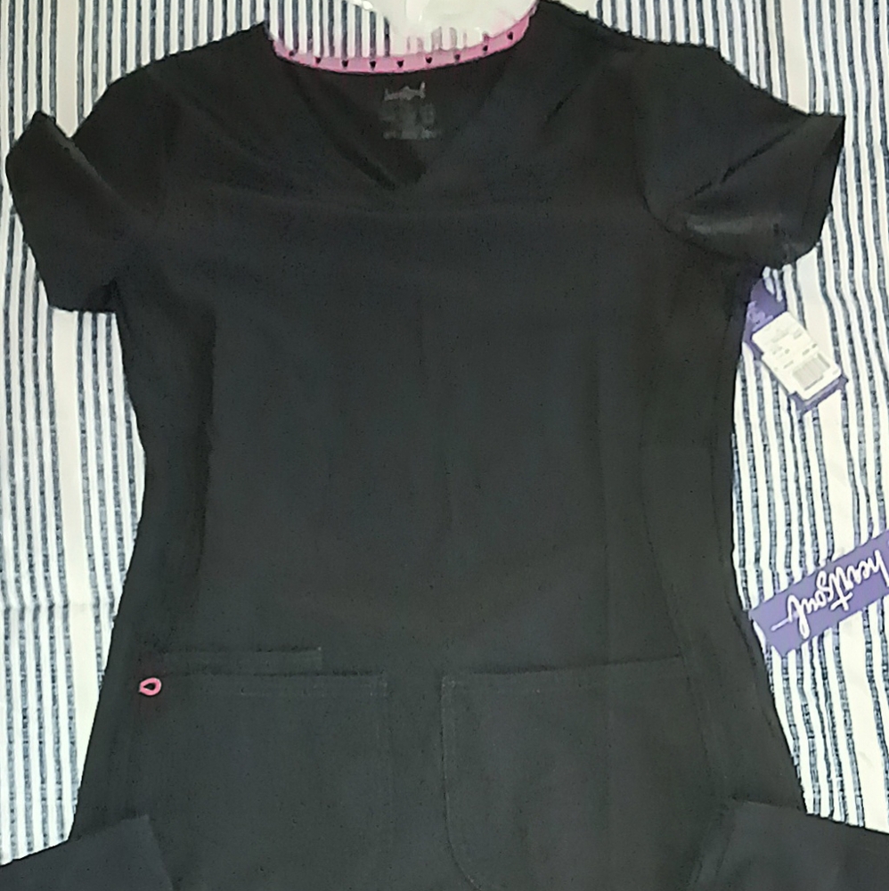 HeartSoul Dark Grey Scrub Set